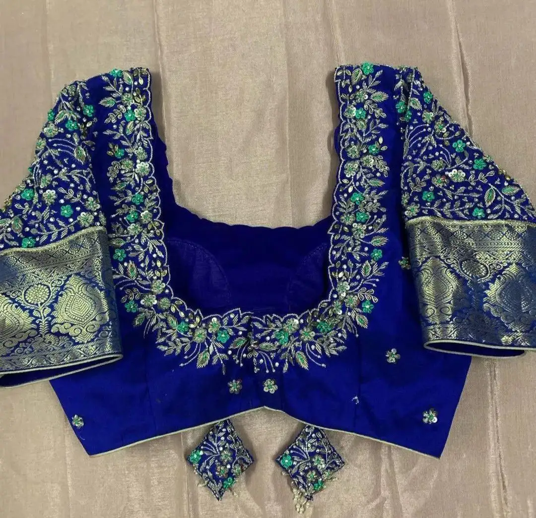 Aari blouse Neck designs