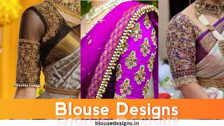 Simple Aari Work Blouse Designs